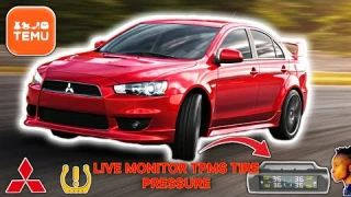 WIRELESS TIRE PRESSURE MONITOR SYSTEM TEMU TPMS SOLAR POWER REVIEW $11 