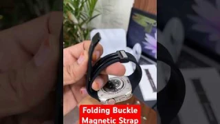 Folding Buckle Magnetic Watch Strap For Smartwatch #watchstrap #magnetstrap #viral #iwatchstrap