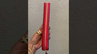 Coach Long Zip Around Wallet With Heart Cherry Print ❤️🍒