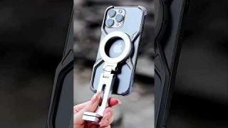 Case For iPhone 15/16😲Pro/Max Ultra-Thin Shockproof🤯 X-Shape Aluminum Metal #gadgets #shorts #metel