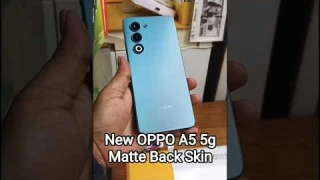 New Oppo A5 5g mobile 💀📲 matte back skin protector | mobile back skin guard #trend #protector #matte