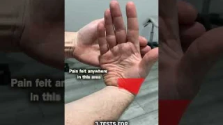 3 Tests For Carpal Tunnel Syndrome!