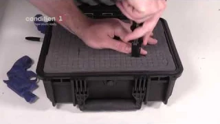Condition 1 25"" XL Waterproof Protective Hard Case with Foam, Black - 25"" x 20"" x 10"" #839 I
