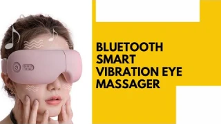 Bluetooth Smart Vibration Eye Massager Eye Care Device Hot Compress Glasses Instrument Music