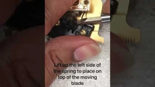 How to place the spring on the babyliss trimmer blade. #shorts #babylisspro #clipper #barbershop