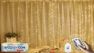8 Mode Remote Control Timing USB Copper Wire Light LED Curtain Light Review