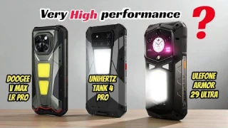 ULEFONE ARMOR 29 ULTRA (VS) UNIHERTZ TANK 4 PRO (VS) DOOGEE V MAX LR PRO  - Best rugged phones 2025