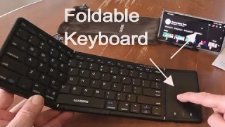 Samsers Foldable Bluetooth Keyboard with Touchpad !  ( Review & Instructions)