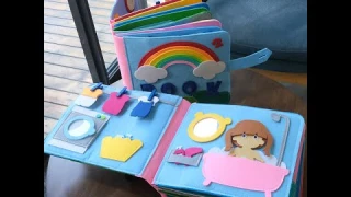 Montessori Cloth Book: Engaging Sensory Play for Cognitive Development Educational Activities Kids