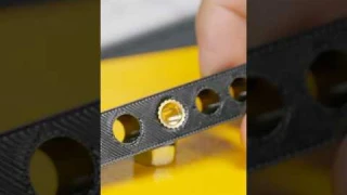 Adding threaded inserts to a 3D print