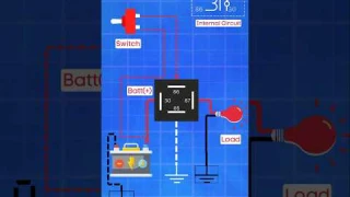 4- Pin Relay Wiring  Connections.#relay #electrical #mechanic