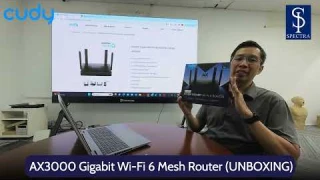 Cudy WR3000 AX3000 Gigabit Wi-Fi 6 Mesh Router Unboxing and Speed Test - Cudy Malaysia