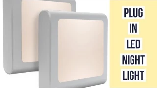 MAZ-TEK Plug-In Led Night Light | ADJUSTABLE BRIGHTNESS NIGHTLIGHT PLUG | Auto Dusk to Dawn Sensor