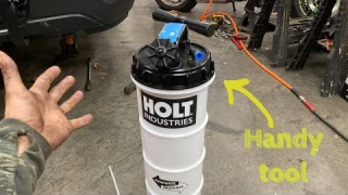 Harbor Freight fluid extractor set up and use. Holt manual extractor and Dispenser