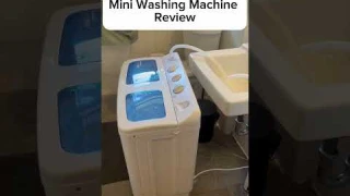 My review of the Costway portable mini washing machine. It has a spinner too! #miniwashingmachine