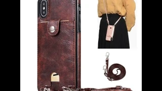 Shoulder Bag Leather Wallet Case For iPhone 11 Pro Max 10 X XR XS 6 6s 7 8 Plus For Samsung S20