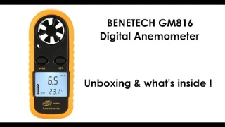 Benetech GM816 Digital Anemometer- Unboxing