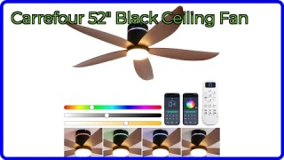 REVIEW (2025): Carrefour 52" Black Ceiling Fan. ESSENTIAL details.
