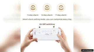 LCD Smart Digital Alarm Clock with Large Display Thermometer Hygrometer Anti-Slip Bottom Review