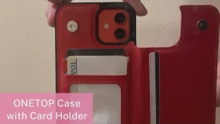 ONETOP iPhone 12 Wallet Case with Card Holder Review | PU Leather Kickstand Card Slots Case