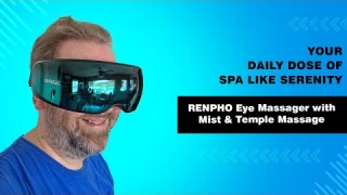 Relax & Recharge: RENPHO Eyeris Caligo Eye Massager Review with Mist & Temple Massage