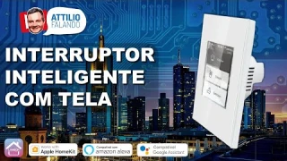 Interruptor Inteligente com tela de LCD - Compatível Homekit, Lanbon APP, Google Home e Amazon Alexa