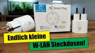 EIGHTREE smarte WiFi Steckdosen 🔌 Kleine W-LAN-Steckdosen mit Verbrauchsmessung!