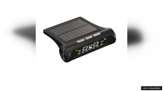 Solar Power TPMS Car Tire Pressure Alarm Monitor System Auto Security External Review