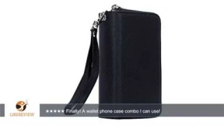iPhone 6 Wallet Case -LUMAND® Magnetic Detachable PU Leather Case with Strap and credit card slots