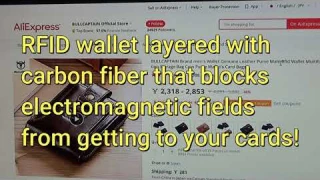 BULLCAPTAIN GENUINE LEATHER WALLET WITH RFID -BLOCK THIEVES FROM SCANNING YOUR CREDIT CARDS