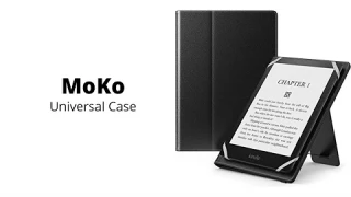 MoKo | Kindle/Kobo/Voyaga/Lenovo/Sony - E-Book Tablet, Lightweight PU Leather Folio Shell Cover Case
