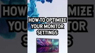 GET LOWER INPUT LAG BY CHANGING THESE SETTINGS ON YOUR MONITOR! #shorts