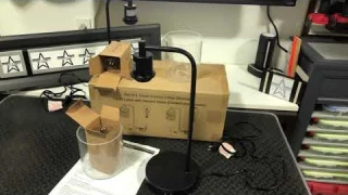 Unboxing & Setup - TOBUSA Direct Industrial Lamp Set - Touch Control, USB Ports, AC Outlet