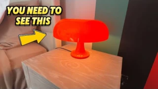 Retro mushroom lamp #retrodesign #tablelamp #founditonamazon #commissionsearned #lighting