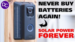 NO Batteries! - iTODOS Solar Panel Mount For Blink Video Doorbells