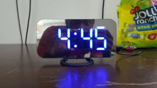 USB Mirror Alarm Clock Unboxing (It's Cooler Than It Sounds)