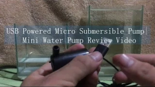 USB Powered Micro Submersible Pump | Mini Water Pump Review Video