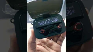 M19 Digital Indicater TWS Airpods With Power Bank & LED Light