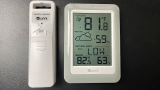 U UNNI Thermometer Wireless Weather Station REVIEW