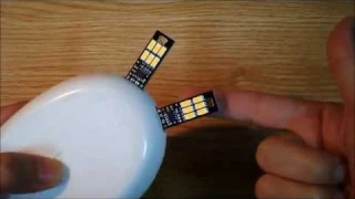How to use your fingers to control USB mobile power camping lamp LED night light