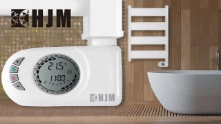 HJM electric heated towel rail  step-by-step tutorial video