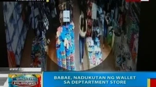 BP: Babae, nadukutuan ng wallet sa department store