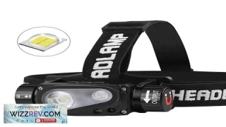 200B-2 XHP50 LED Headlamp Motion Sensor Headlight Flashlight 18650/21700 USB Rechargeable Review