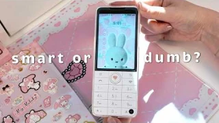 qin f22 pro unboxing 📲 | smartphone features, T9 dumb phone aesthetic | decoration + review 2025 💗