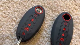2Pcs 5 Buttons Silicone Smart Remote Key Fob Cover
