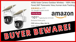 Best Outdoor Camera on Amazon 2024? AOSU Smart Home Solar Security Wireless Outdoor CCTV Review