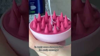 How to use SCALP MASSAGER IN 3 EASY STEPS 🥹💘 #hair #healthyhair #haircare #scalpmassage #shorts