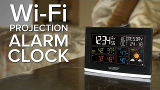 Wi-Fi Projection Alarm Clock With AccuWeather Forecast