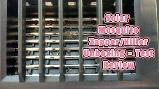 Solar Mosquito Zapper/Killer with Motion Sensor (Light) Unboxing Review Test