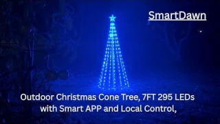SmartDawn 7FT Smart LED Cone Tree Review – The Ultimate Outdoor Christmas Display!